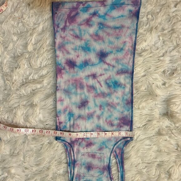 Y2K PINK "Make Pink Not War" Peace Tank Top Tie Dye Small Victoria's Secret - Picture 5 of 5